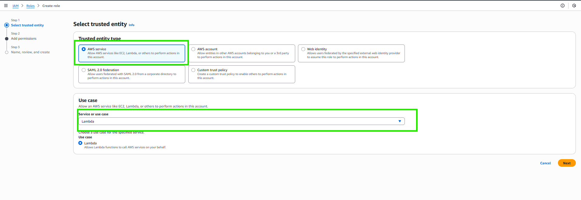 AWS Trusted Type